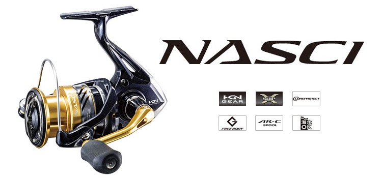 Shimano Nasci C5000XG Saltwater Spinning Reel, Size: 5000 Series