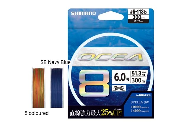 Shimano Ocea Ex8 PE Pl-068l 200m Size-1.5 777317 for sale online 